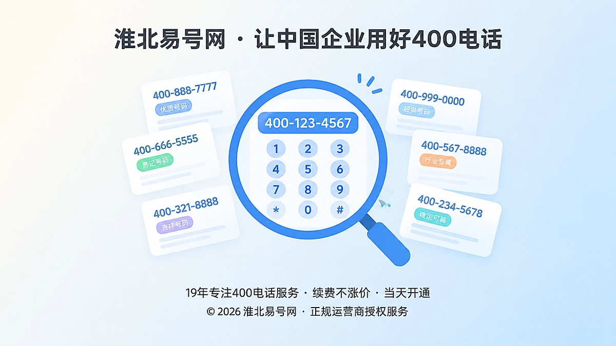 2026年400电话选号指南：把号码变成可识别通信资产